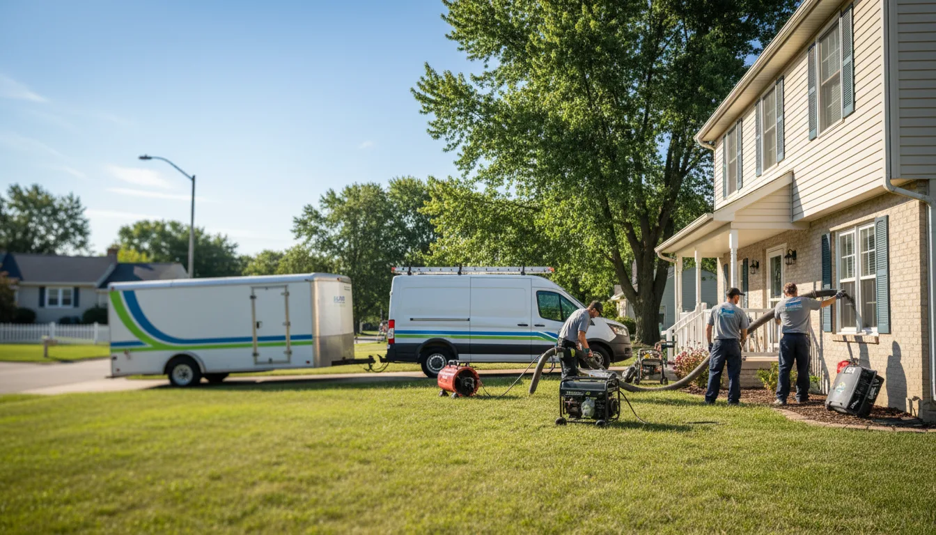 Flooded Basement Restoration And Cleanup With Repair in Howells, NE near me